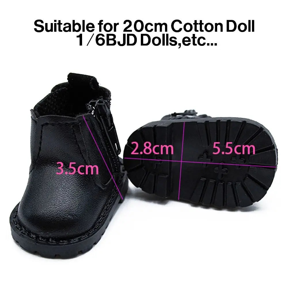 20cm Cotton Doll Shoes Clothes Accessories For 1/12 Dolls Casual Wear Boots Shoes Fashion Sneakers DIY Doll Gift Toys