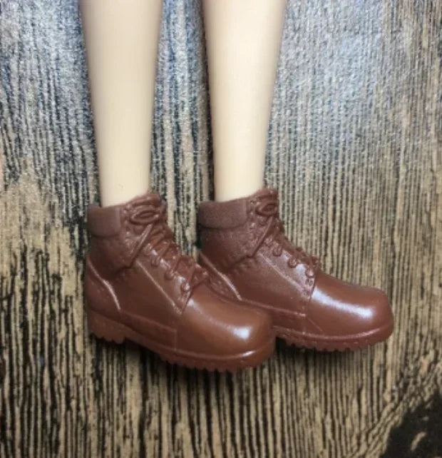 Doll shoes  high heels flat foot shoes red shoes new style for Bbie dolls Topup52