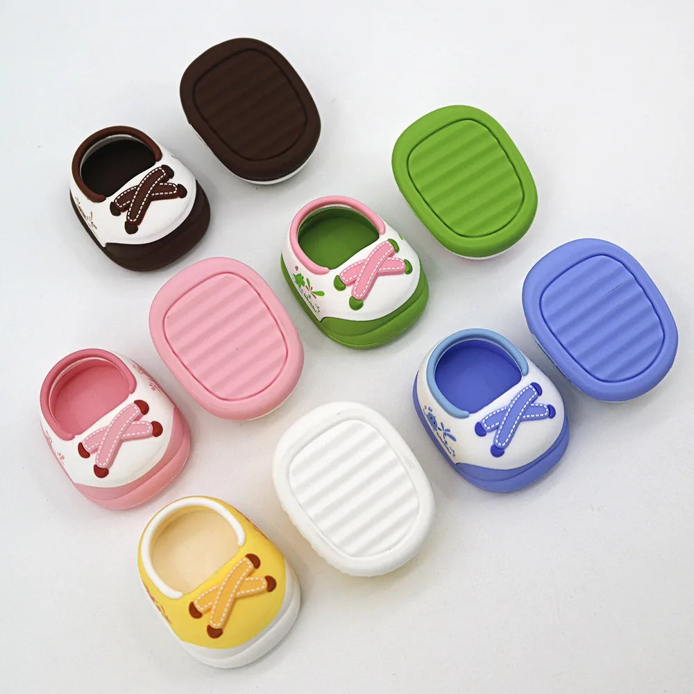 Cartoon 20cm Doll Walking Shoes Soft Rubber Cotton Doll Shoes Hand-made Dolls Accessories Sports Shoes Children Toys