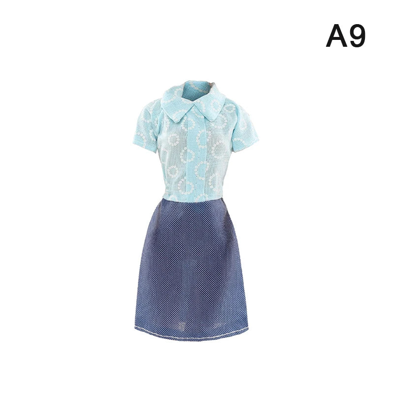 Latest Dress Doll Casual Fashion Clothing Handmade Clothes Suitable For 30cm Doll Accessories Diy Gift