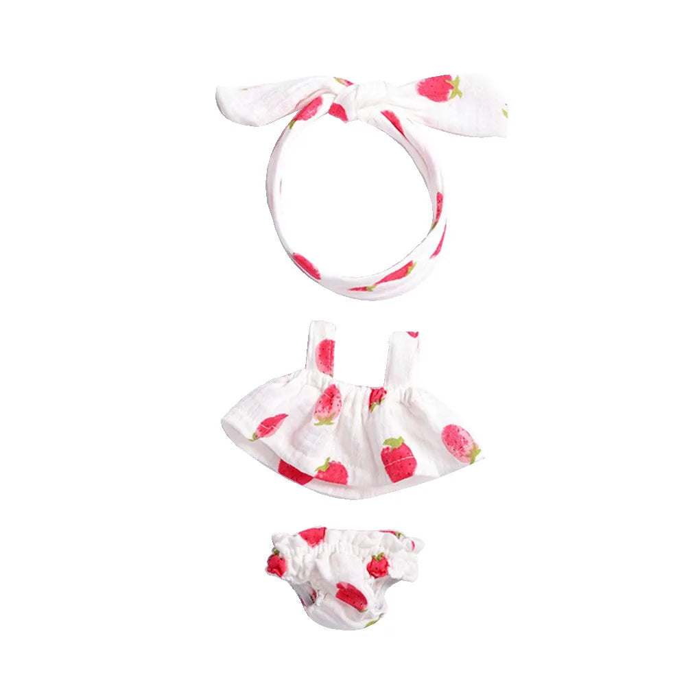 Doll clothes for 13 Inch 33CM Dolls Baby Toys Doll accessories Vest Dress Doll Clothes For 13 Inch American Reborn Baby Dolls