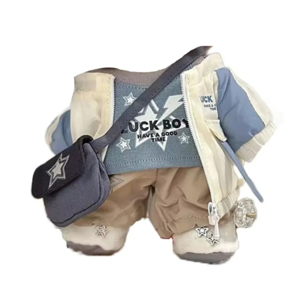 College Uniform 20cm Cotton Doll Clothes Jackets Coat Idol Doll Clothes Cool Sport Plush Doll Clothes 20cm Cotton Doll