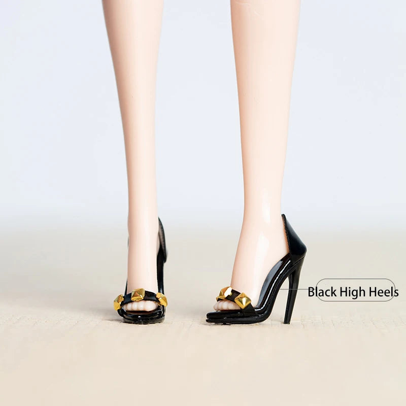 High End Doll Shoes 1/6 BJD FR Supermodel Doll Shoes Fashion 30CM Dress Up High Heels Boots Hat Accessories DIY Play House Toys