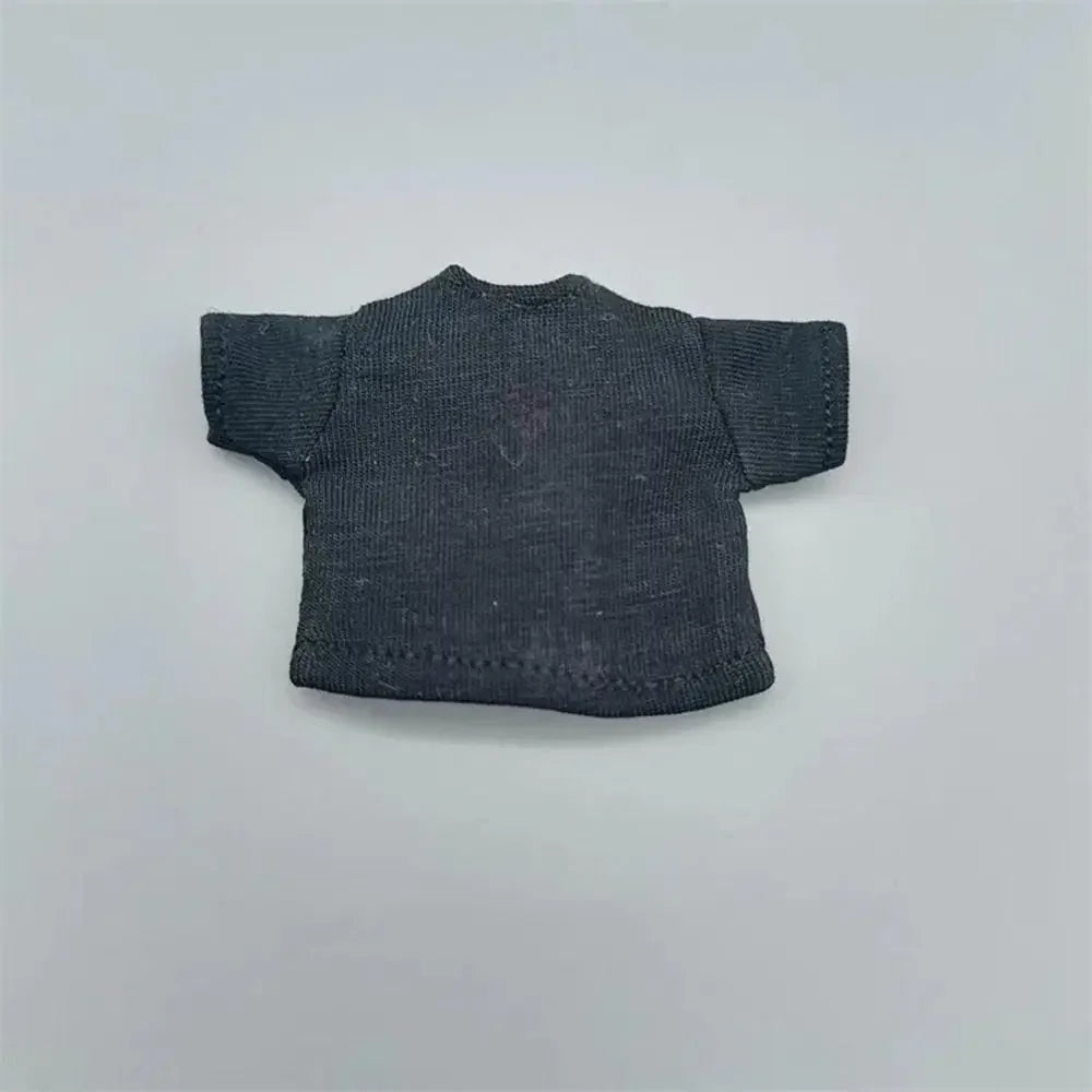 Fashion Doll Clothes For 1/11 OB11 Dolls Denim Trousers For 1/12 Bjd/GSC Doll T-shirt Mini Cute Doll Pants DIY Doll Accessories