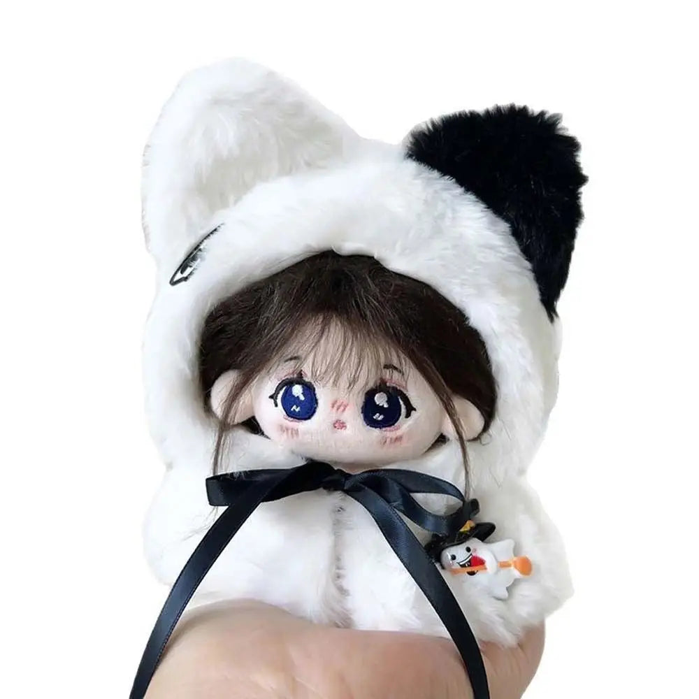 Black White 10cm Doll Clothes Clothes Outfit Hallowmas Theme Cotton Doll Clothes Kawaii Dress Up Doll Cloak Birthday Gift