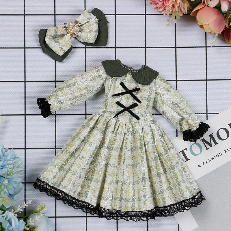 30CM BJD Doll Clothes Girl Dress Up Makeup DIY Toys  Accessories Dress Princess Doll House Set Children Humanoid Doll Girl Gifts