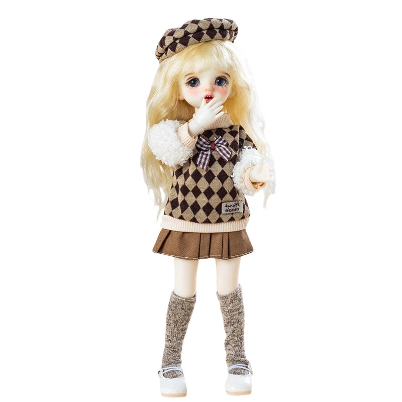 30CM BJD Doll Clothes Girl Dress Up Makeup DIY Toys Dollhouse Accessories Set Children Humanoid Doll Girl Gifts