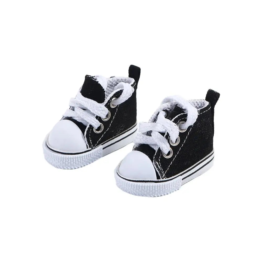 Dolls Accessories Girl Toy 1/6 Dolls Mini Shoes For Children 5cm Doll Sneakers Doll Shoes Doll Canvas Shoes BJD Doll Shoes