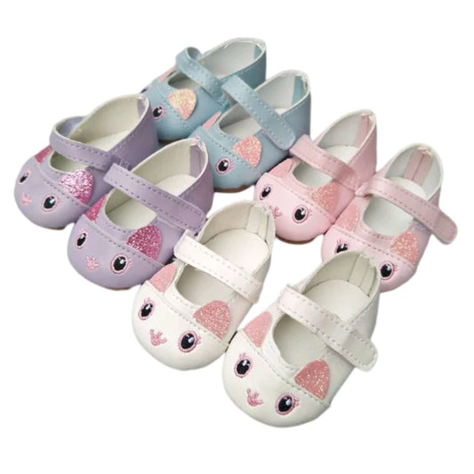 doll shoes for 43cm baby new born Dolls Reborn Baby Doll shoes for 18" girls doll cute animal princess shoes