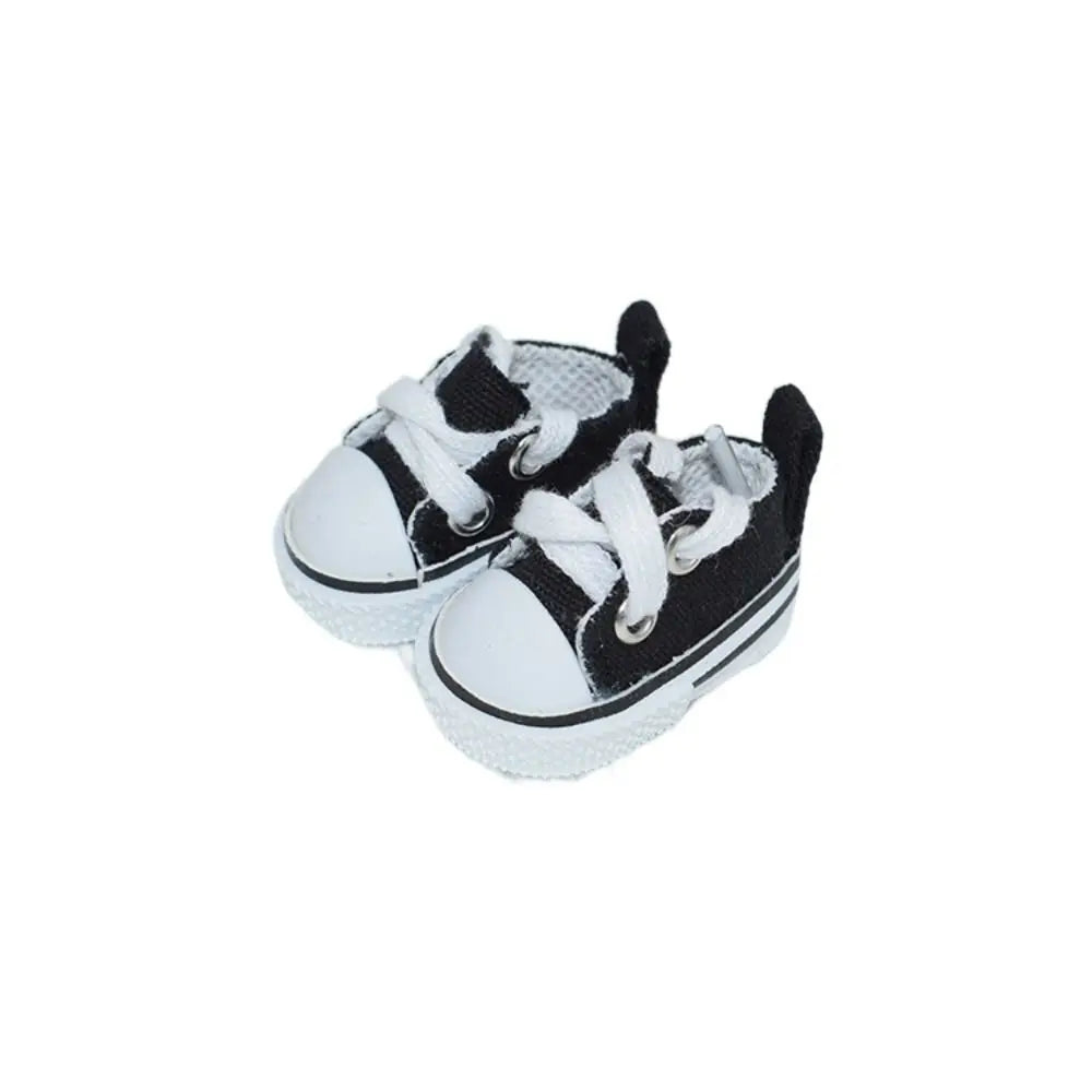 Hand-made Doll Shoes Replacement 4.5cm Doll Replacement Accessories Multiple Styles DIY Canvas Shoes for 15CM Cotton Doll