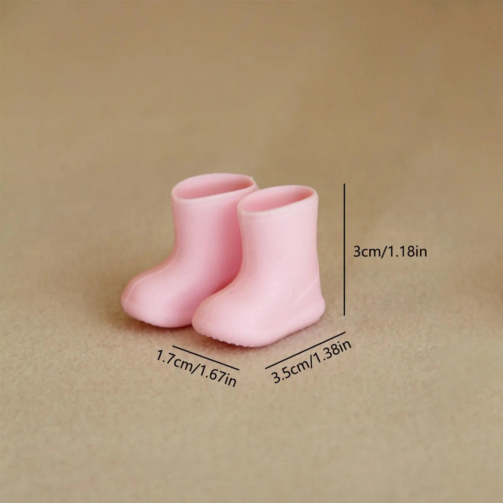 Doll Rain Boots Shoes Doll Accessories for 1/12 Doll Cute Waterproof Sturdy Ob11 Doll Shoes Soft Simulation Stylish Miniature