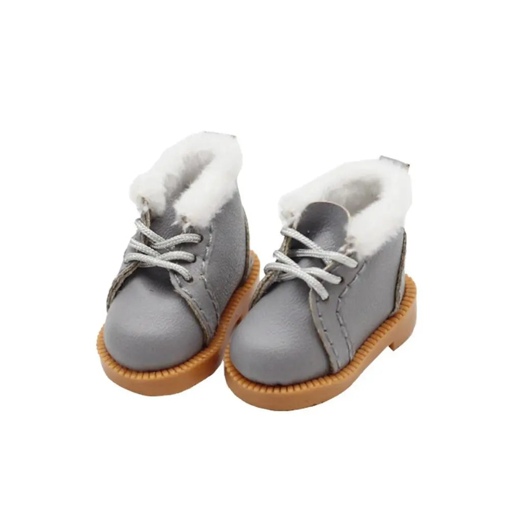 Doll Shoes 3.2cm 1/8  Doll For 1/6 Blythes OB22 Mini Doll Shoes Doll Clothes Accessories Shoes Accessories Doll Winter Boots