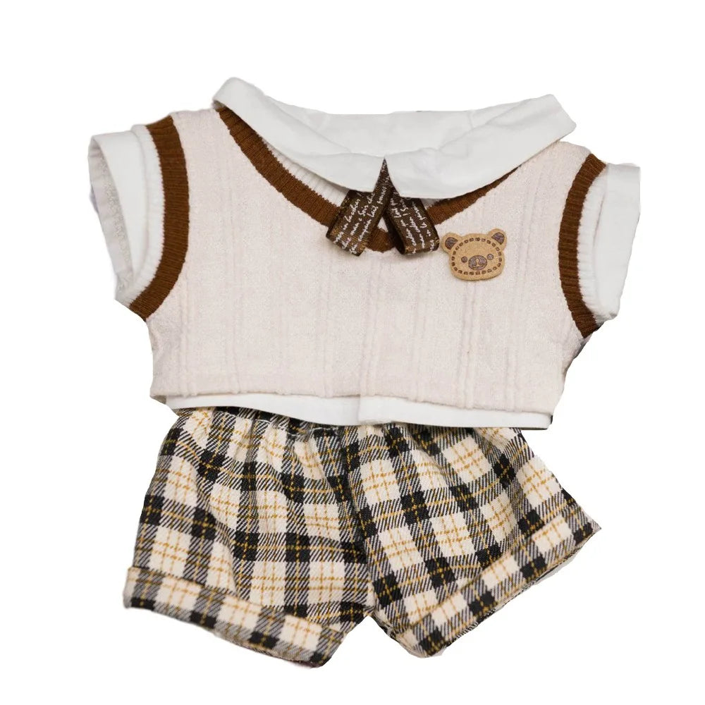 College Uniform 20cm Cotton Doll Clothes Jackets Coat Idol Doll Clothes Cool Sport Plush Doll Clothes 20cm Cotton Doll