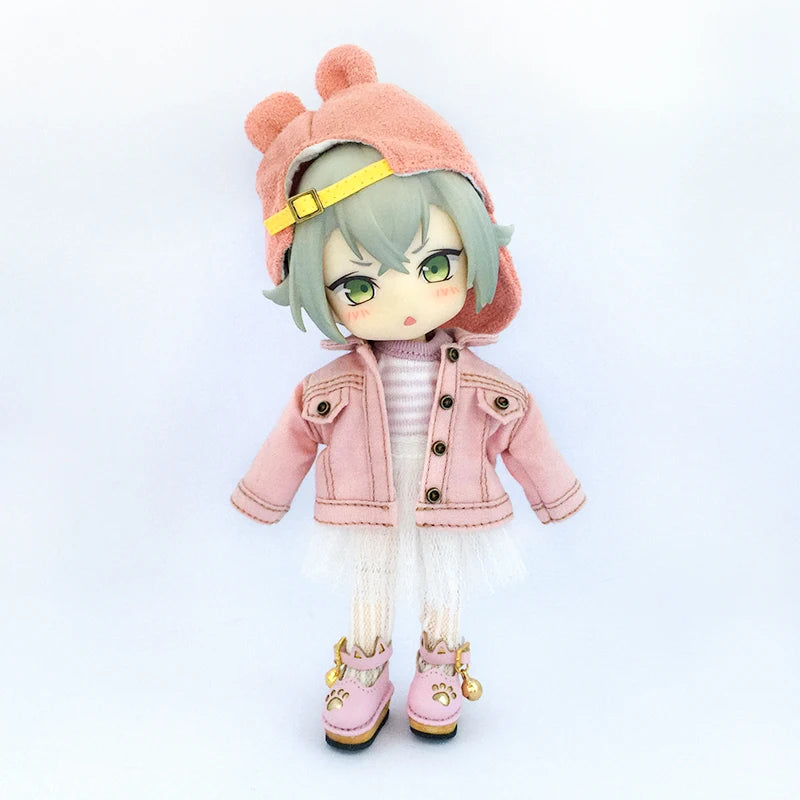 Ob11 Doll Baby Clothes Jacket Fashion Doll Denim Clothes For Pd9 Molly Ymy Body Doll Clothes Gsc Clay Doll Body