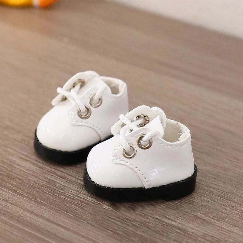 For 10cm Cotton Doll Shoes Fashion Leather Shoes Doll Accessories Mini Doll'S Sports Shoes Dolls Accessories DIY Toys