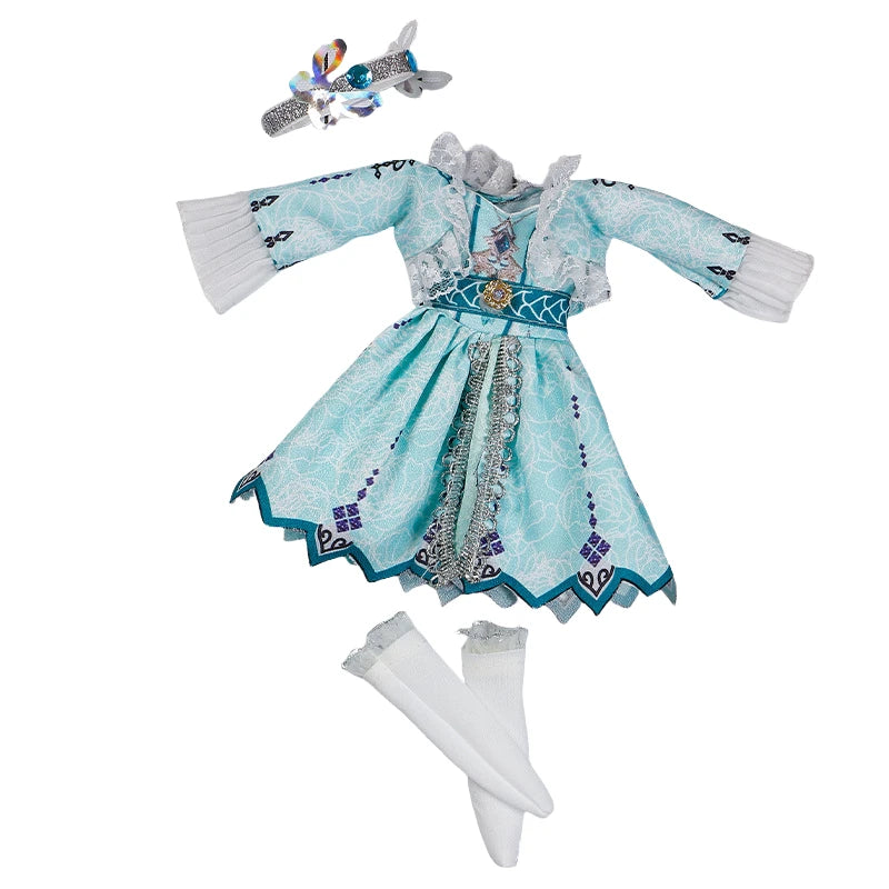 30CM BJD Doll Clothes Girl Dress Up Makeup DIY Toys  Accessories Dress Princess Doll House Set Children Humanoid Doll Girl Gifts
