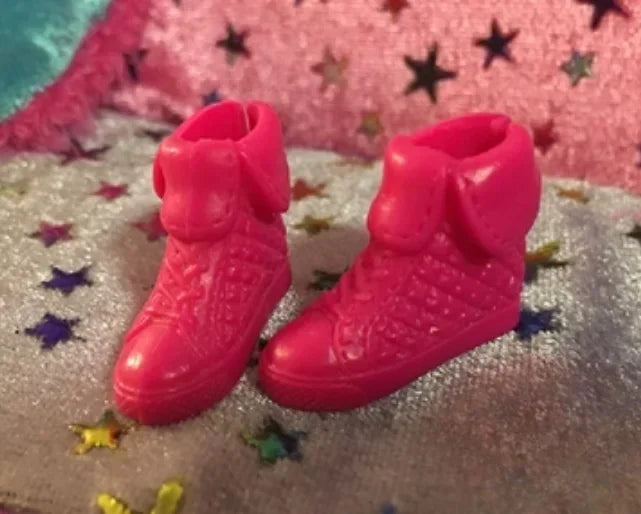 Doll shoes  high heels flat foot shoes red shoes new style for Bbie dolls Topup52