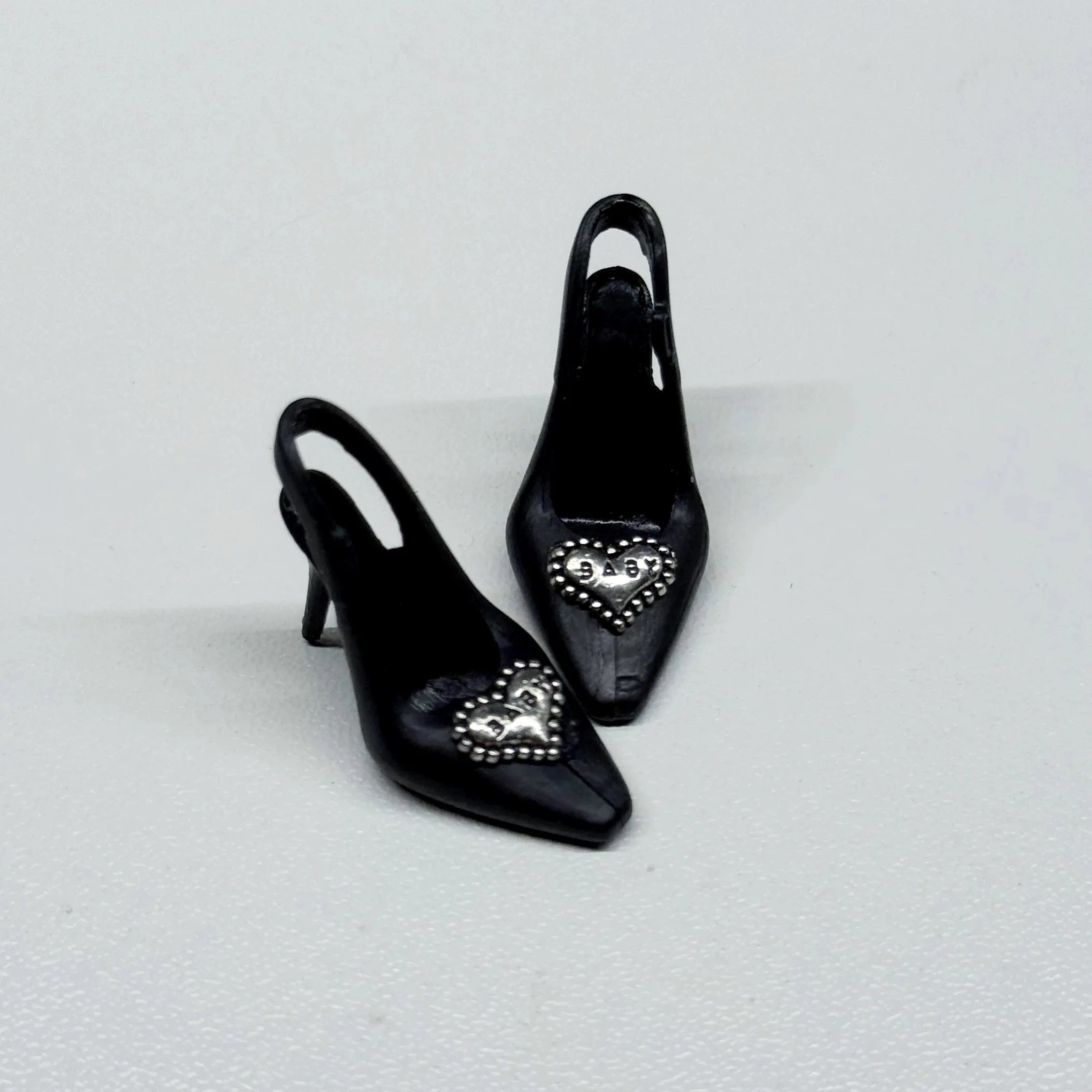 30cm Doll Shoes Accessories Black Classic Small Fragrant Style High Heels Bow Diamante High Heels For 1/6 FR Supermodel Doll
