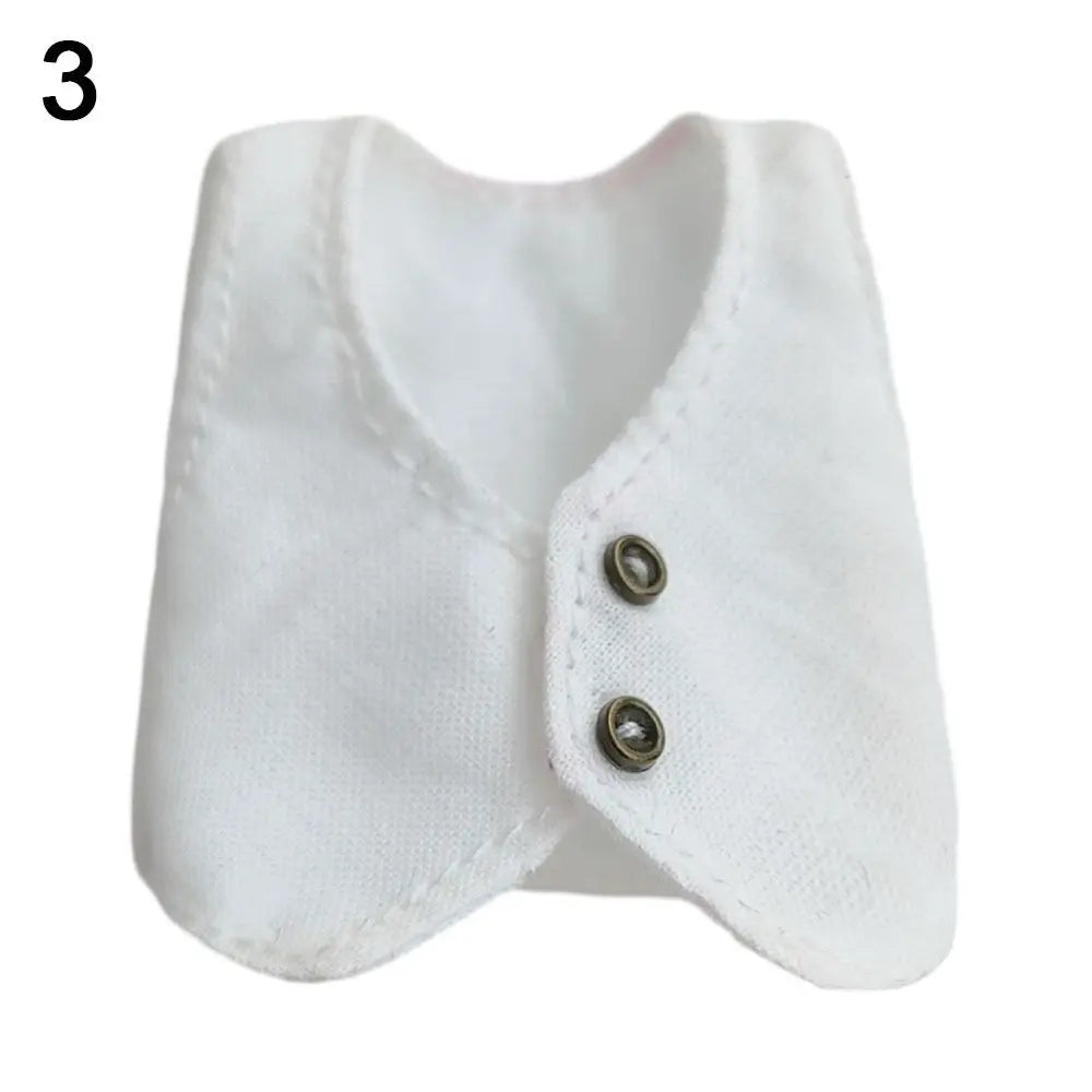 Doll Clothes For 1/11 ob11 dolls For 1/12 Bjd Doll Clothes Vest Tops Casual Wear Shirts Doll Clothes Accessories Gift Toys