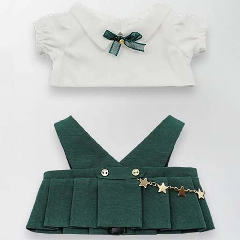 T-shirt 20cm Doll Clothes Stuffed Dolls Dress Up Cotton Dolls Outfit Academy Uniform Skirt Dresses Doll Uniform Set