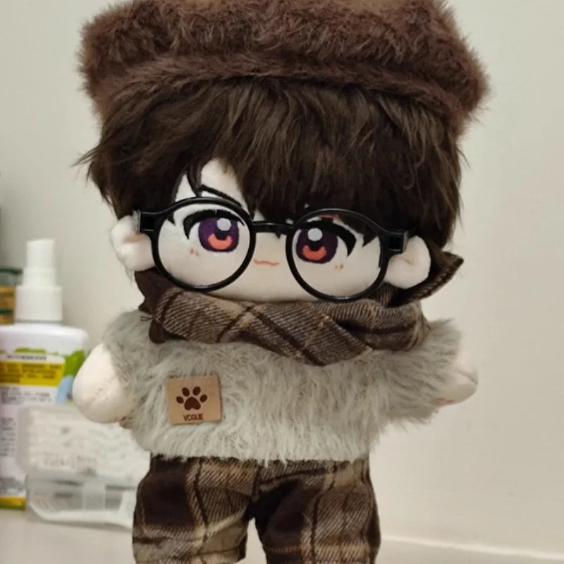 10cm20cm cotton doll clothes autumn and winter British suit dress collar suit cute plush doll doll dress Kawaii skirt sweater ha