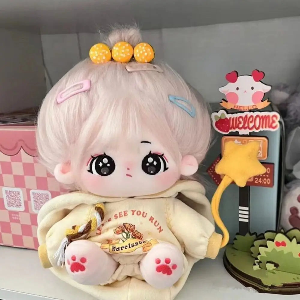 20cm Cotton Doll Clothes Pretty Dress Outfit Cute Hoodie Casual Suit Plush Toys Dress Up Clothing Girls Brithday Gift