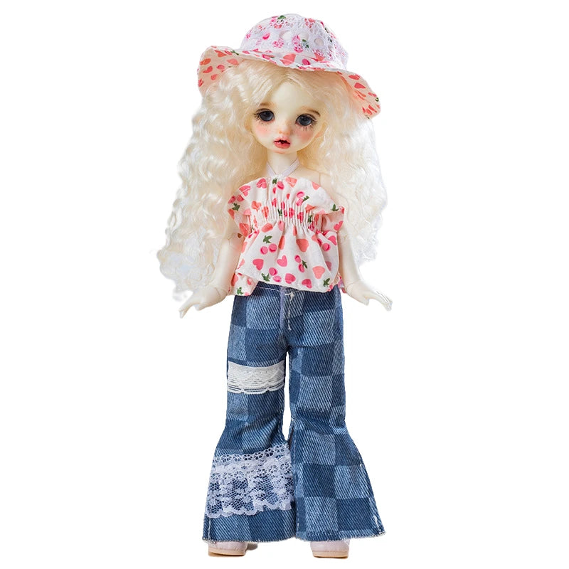 30CM BJD Doll Clothes Girl Dress Up Makeup DIY Toys Dollhouse Accessories Set Children Humanoid Doll Girl Gifts