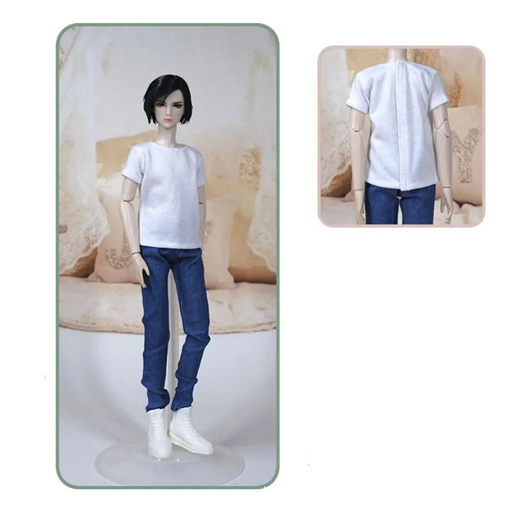 Doll Clothes for 30cm 1/6 BJD DD SD10 Doll Fashion Men T-Shirt Male Clothes Kids DIY Doll Toys Accessories