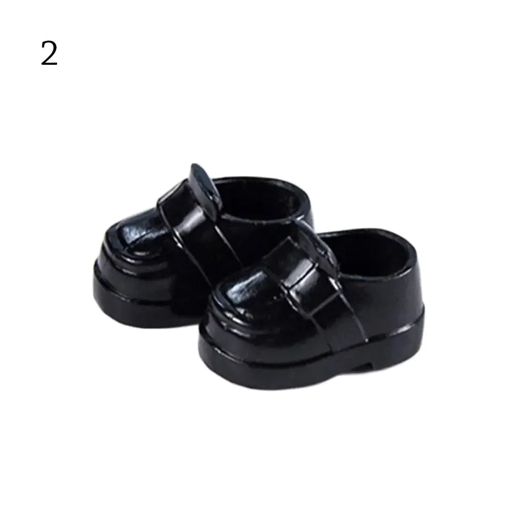 1 Pair 10 Styles Fashion Doll Shoes for 1/12 BJD Dolls Slippers Doll PVC High Heels Shoes Doll Boots for ob11 Doll Accessories