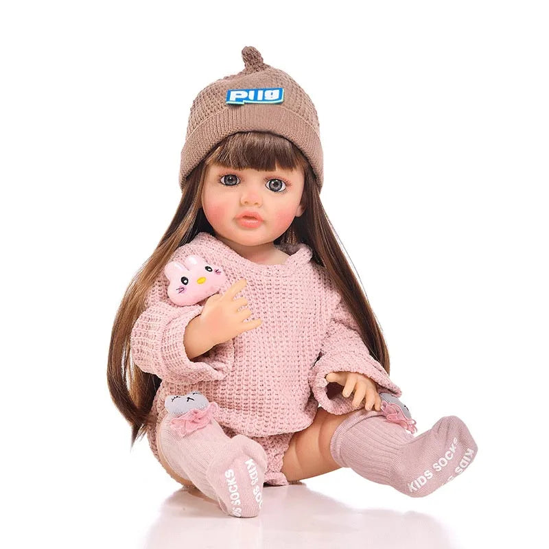 Doll Clothes for 55cm 21.65in Baby Doll's Clothing Sweater Hoodie DIY Reborn Doll Toy Dolls Outfit for Girl Clothing Accessories