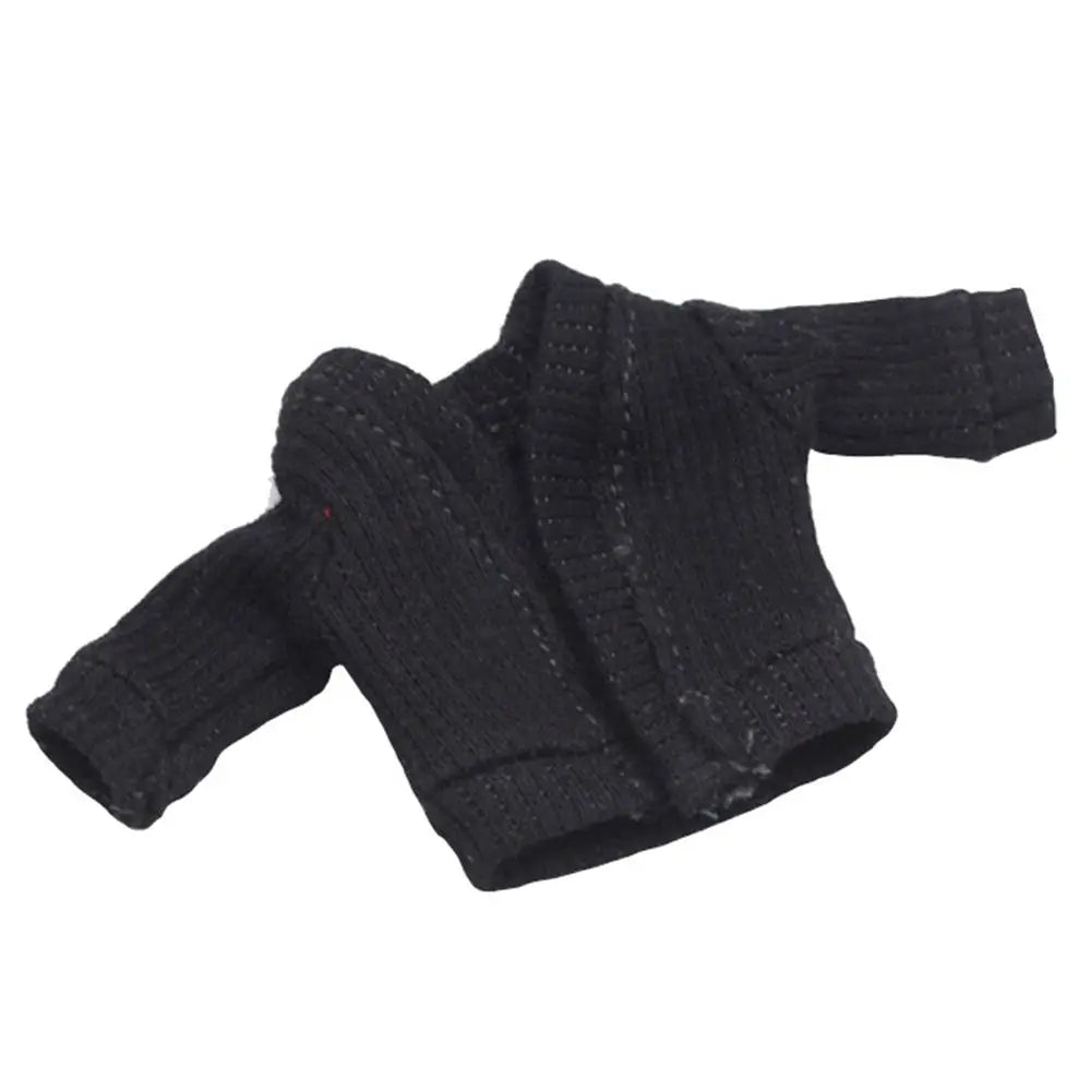 1/12 Doll Clothes Knitted Sweater Fashion Tops Candy Color Coat OB11 Clothes Handmade Casual Wear Dolls Accessories Kids Toys