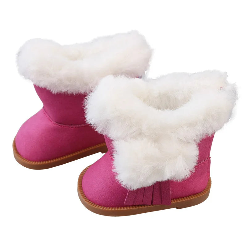 18-inch Doll Snow Boots-American Girls and Rebirth Doll Shoes Our Generation of Doll Accessories Hot-selling Decoration Shoes