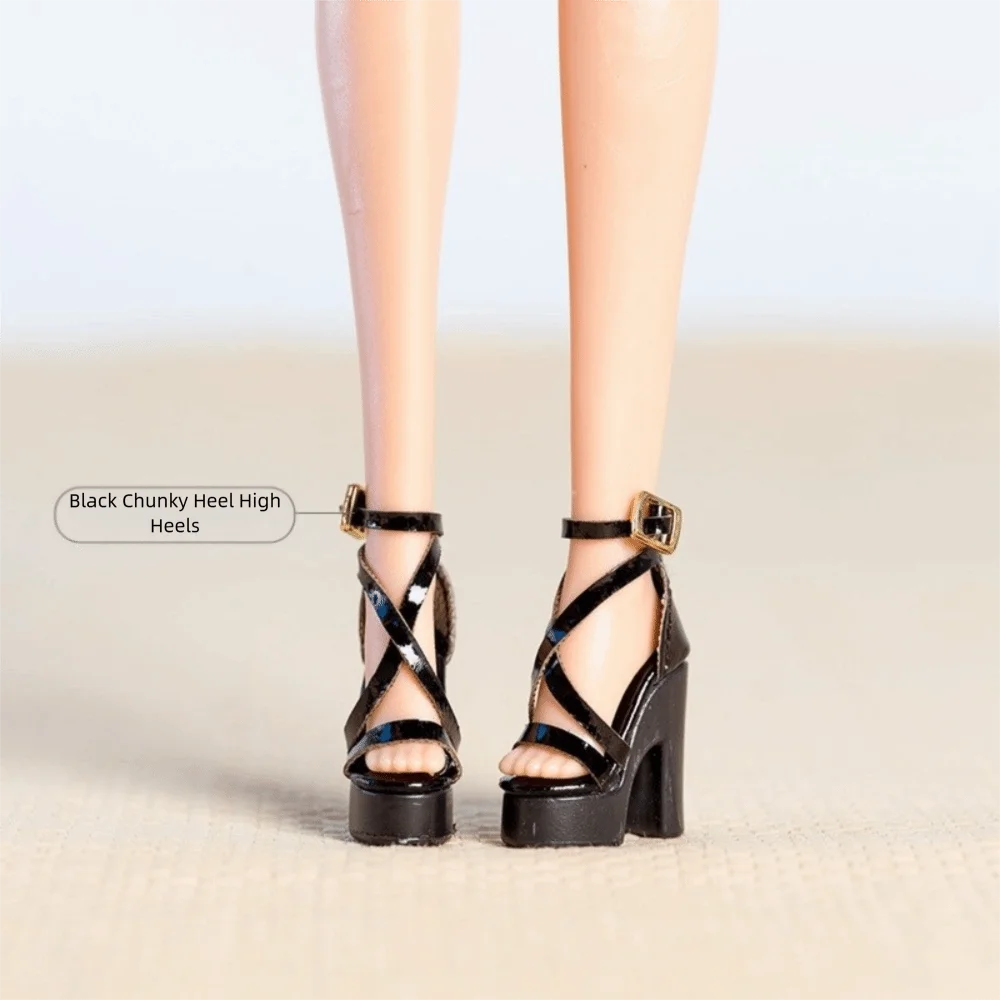 Dress Up Handmade Doll Shoes Exquisite 1/6 Supermodel Doll High Heels Doll Boots Doll Accessories