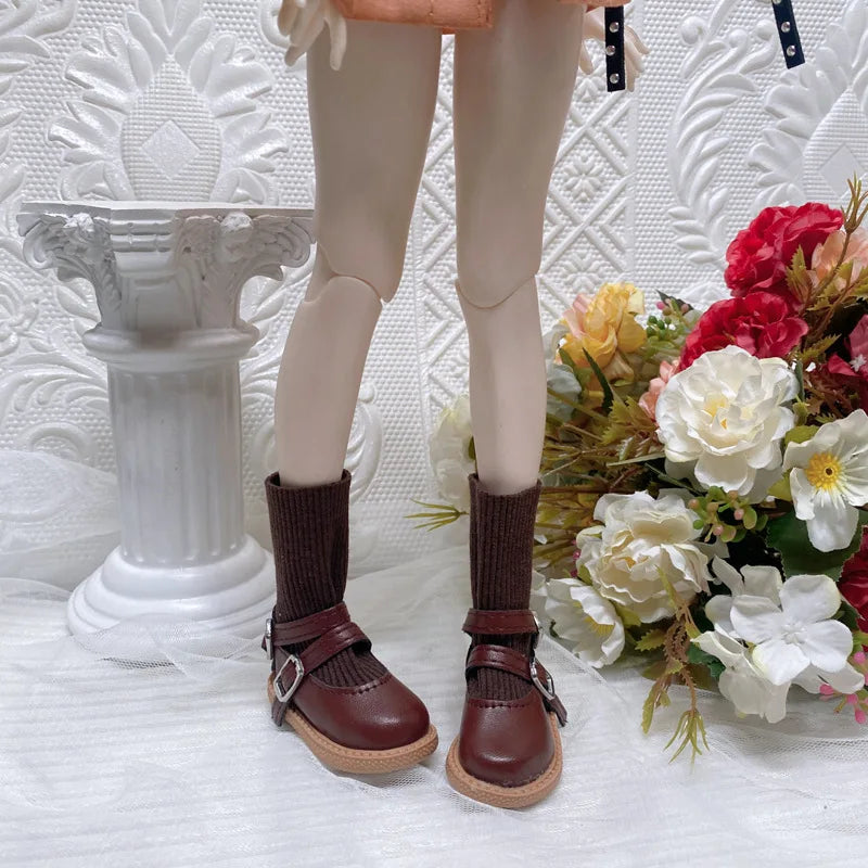 Fashion 60cm Doll Shoes Boots 1/3 Bjd Doll Shoes 7.5cm Foot Wear Shoes Toy Doll Accessories