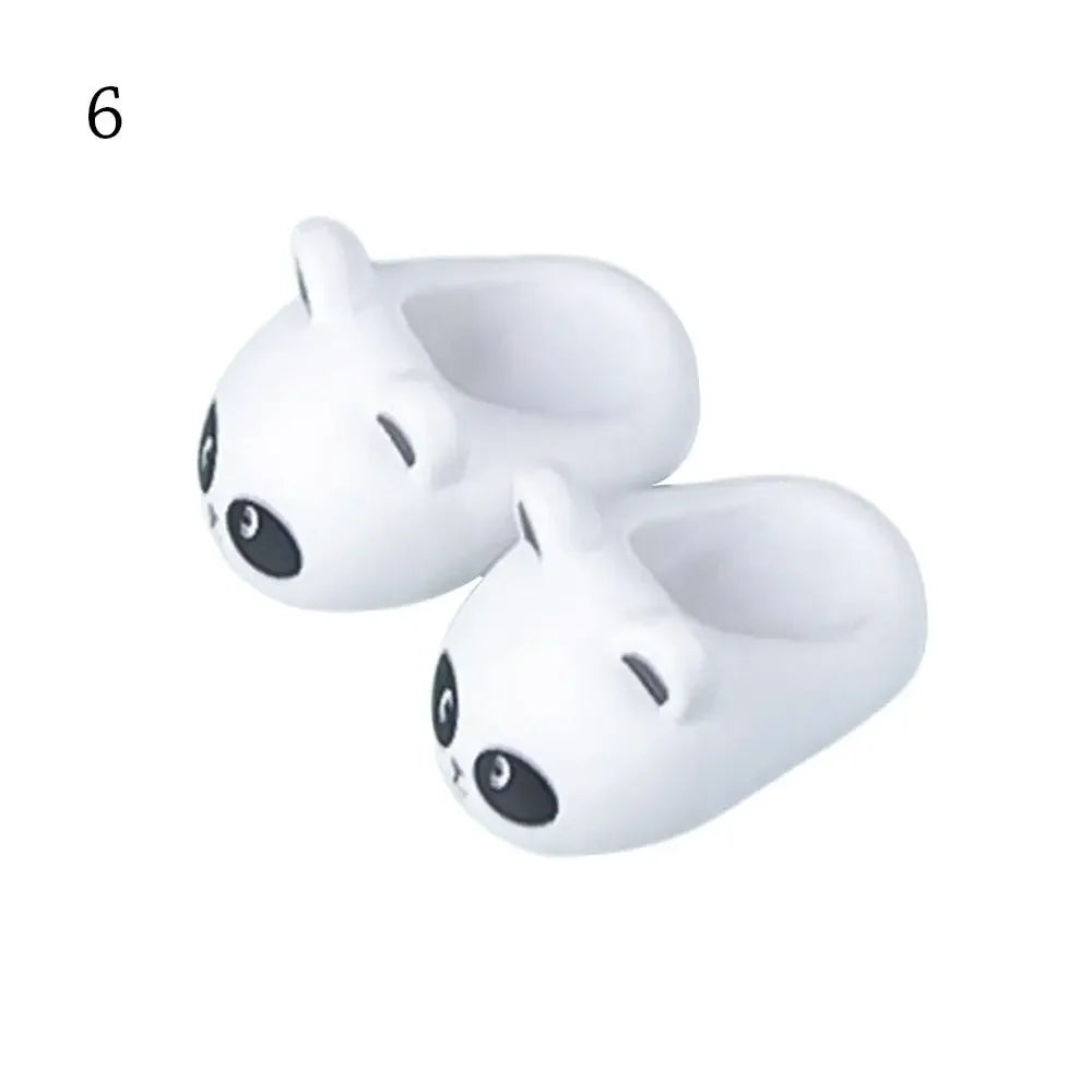 1 Pair 10 Styles Fashion Doll Shoes for 1/12 BJD Dolls Slippers Doll PVC High Heels Shoes Doll Boots for ob11 Doll Accessories