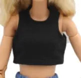 doll clothes 30 cm  Top T-shirt Elastic pants Daily Wear Accessories Clothes for Curvy Barbies doll