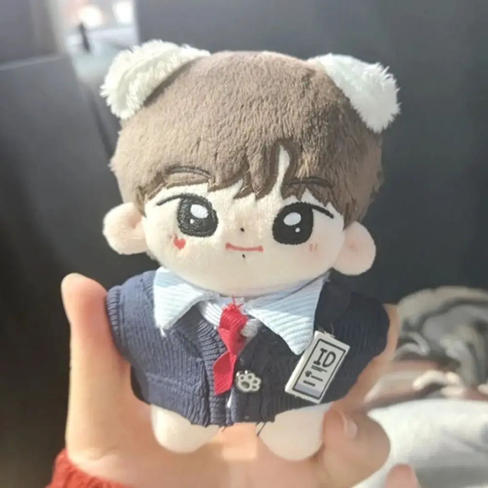 Uniform 10cm Cotton Doll Clothes Shirt T-shirt Doll Clothes Outfit Pants Lovely Doll Dress Up Set 10cm Cotton Doll