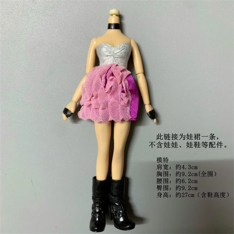 many kinds of clothes dress for 30cm doll fashion cool doll high school doll