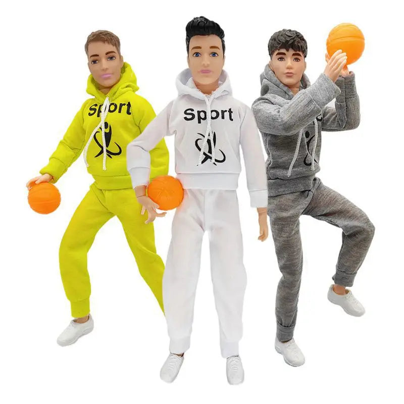 1/6 Doll Clothing 8 Itmes / Lot Casual Wear Handmade Clothes Outfit Male Soldier Tops Pant Uniforms Toy For Girl Boyfriend Ken