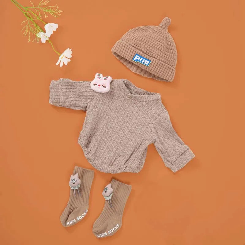 Doll Clothes for 55cm 21.65in Baby Doll's Clothing Sweater Hoodie DIY Reborn Doll Toy Dolls Outfit for Girl Clothing Accessories