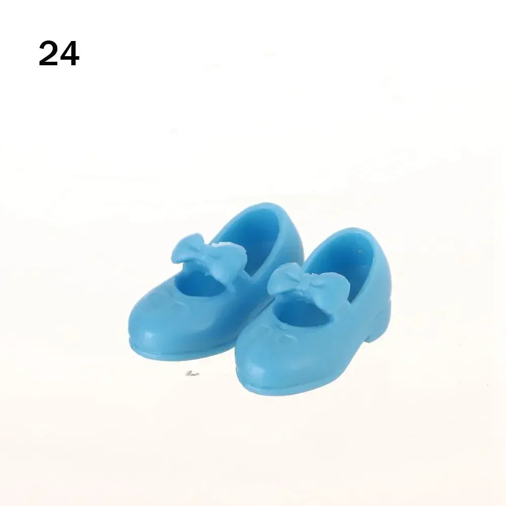 Doll Shoes Fashion Female Doll Boots Fit Foot Length 2cm Dolls Accessories Plastic Doll Multistyles Long Knees Boots