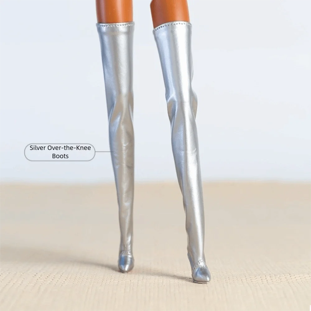 Dress Up Handmade Doll Shoes Exquisite 1/6 Supermodel Doll High Heels Doll Boots Doll Accessories