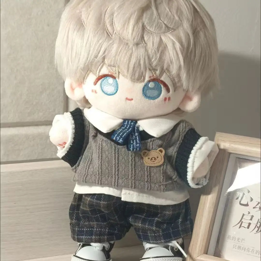 Adorable Doll Clothes for 20cm Cotton Dolls Bodysuit Jumpsuits for Cotton Dolls Replacement Clothes Outfit Doll Accessories