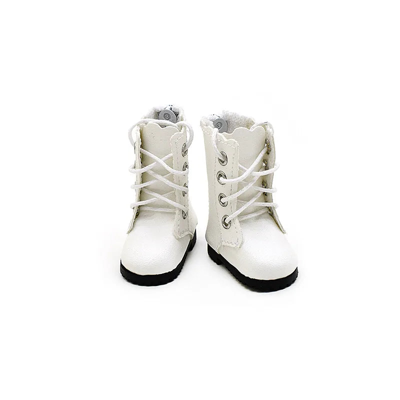 4.5cm Doll Fashion Shoes Female Doll Boots Fit for 1/6 BJD Dolls Accessories Leather Doll Colorful Long Knees Boots