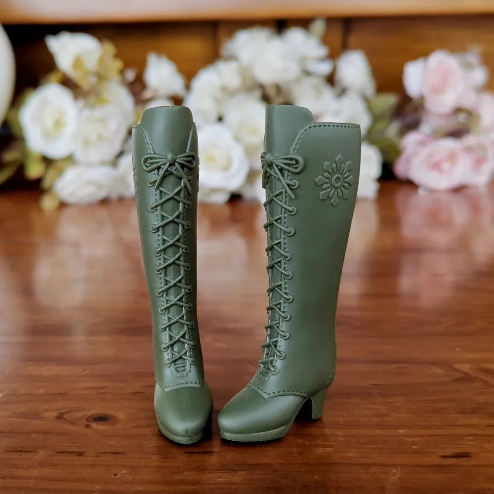 Fashion Doll Shoes Plastic DIY Accessories High Heels Shoes Multistyles for 1/6 BJD 30cm Dolls Fit Foot Length 2cm Dolls