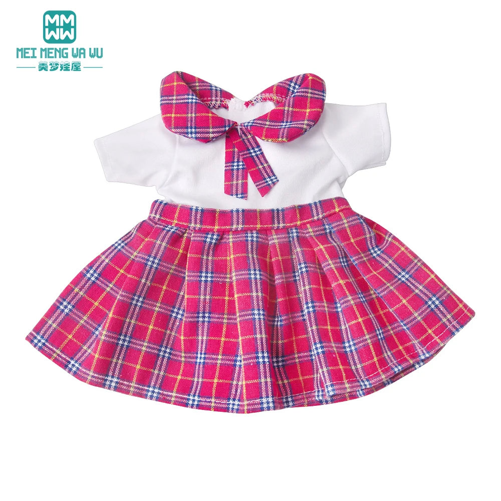 Doll Clothes Fashion T Shirt Pants Cartoon Dress Fits 45cm American Doll Toy Accessories Gift Girls