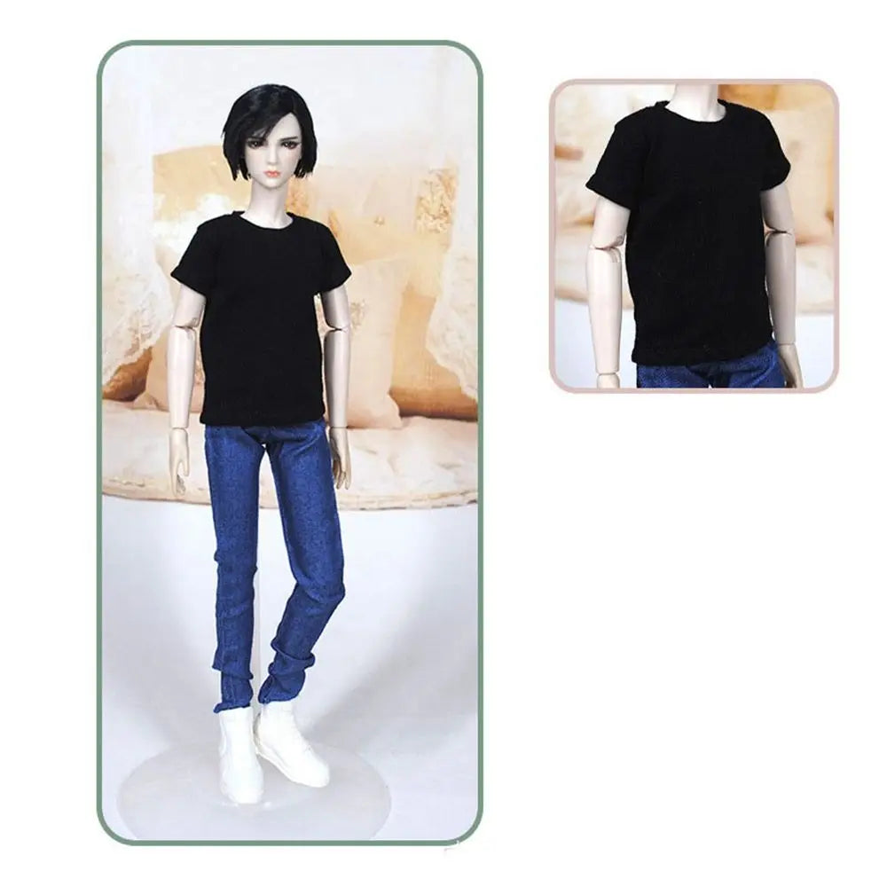 Doll Fashion T-Shirt Clothes for 1/6 BJD DD SD10 Doll for 30cm Male Fashion Male Clothes Shirt Kids DIY Doll Toys Accessories