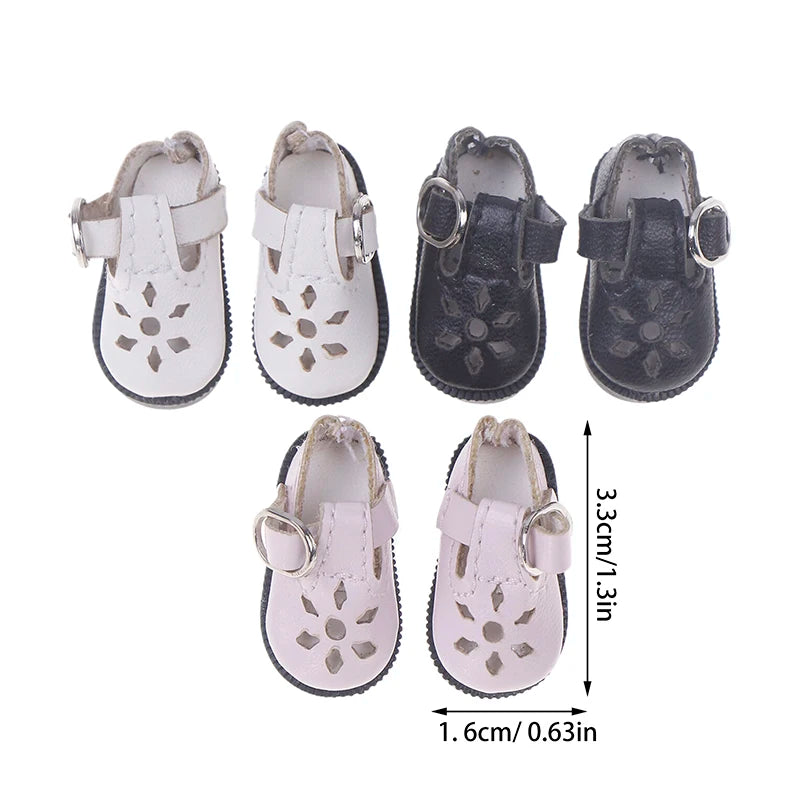 Doll Shoes For Doll Toy Mini Leather Dolls Sneakers Casual Shoes For Mini Doll Decorate Shoes Kid Birthday Gift Doll Toy