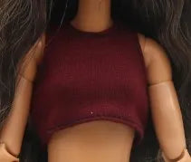 doll clothes 30 cm  Top T-shirt Elastic pants Daily Wear Accessories Clothes for Curvy Barbies doll