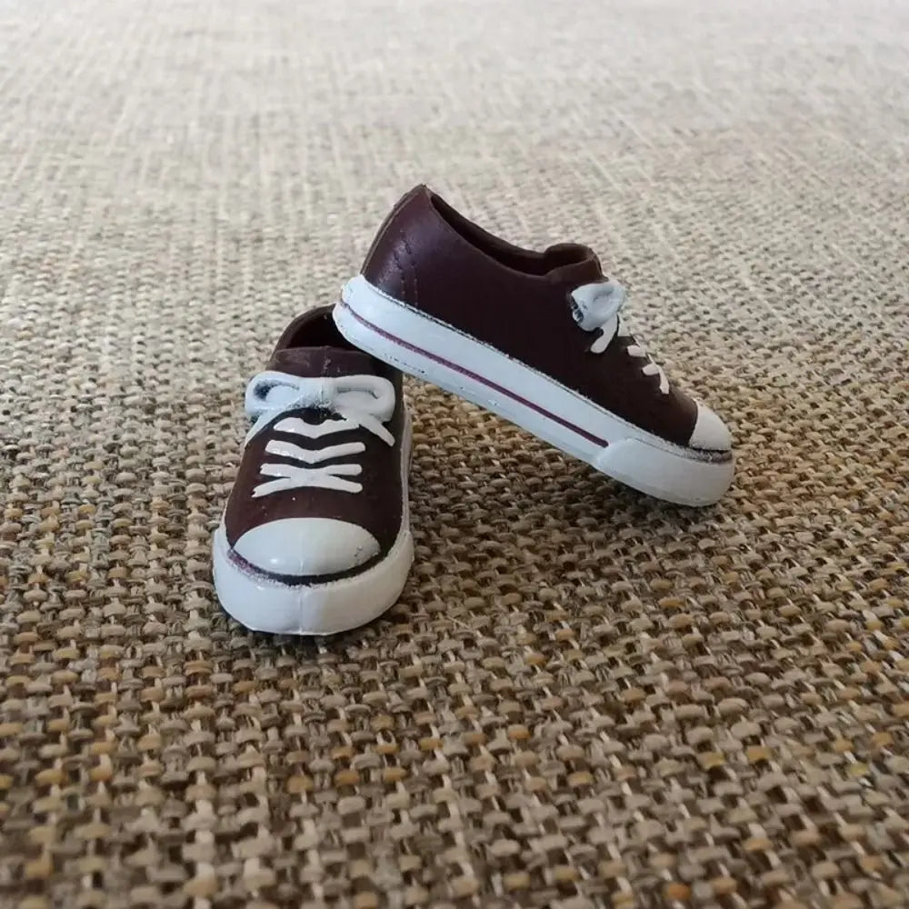 Doll Shoes For 30cm Dolls 1/6 Doll Soft Plastic Sneakers PVC Doll Casual Shoes Fit for Foot Length 2cm Doll Accessories